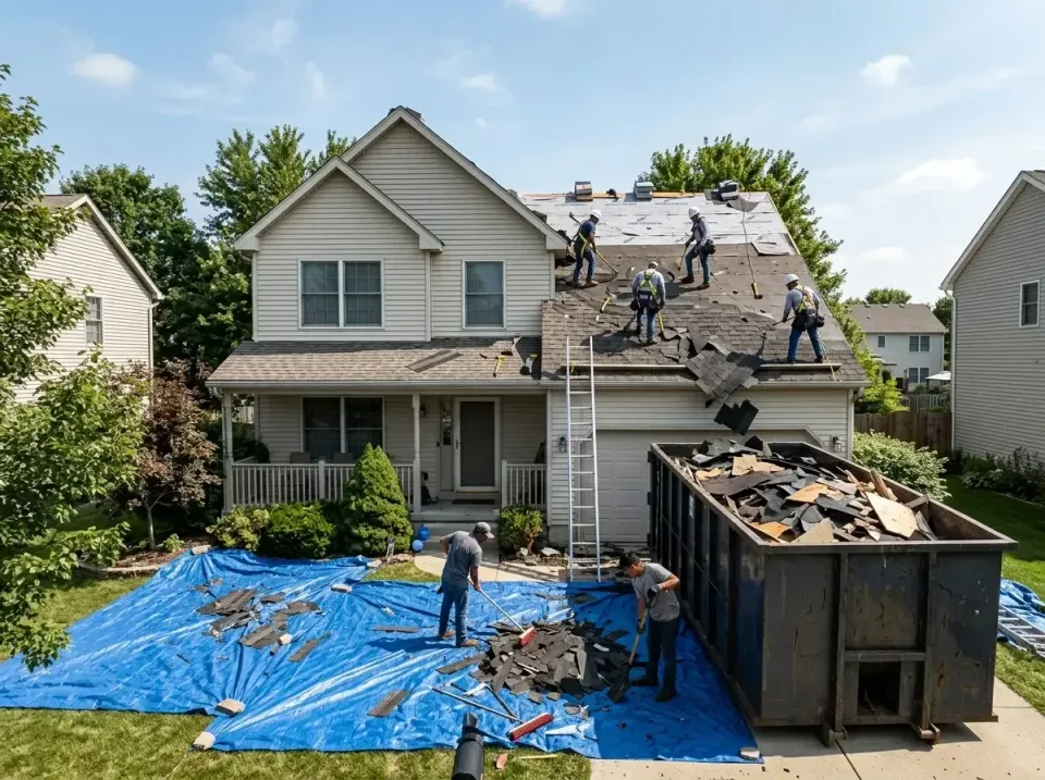roof-replacement-debris-remova-004 — frequently asked questions, Cheapest Dumpster Rentals in Alexandria, LA